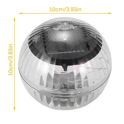 Outdoor Solar LED Floating Light Garden Pond Pool Lamp Rotating RGB Color Change by Anti Spier