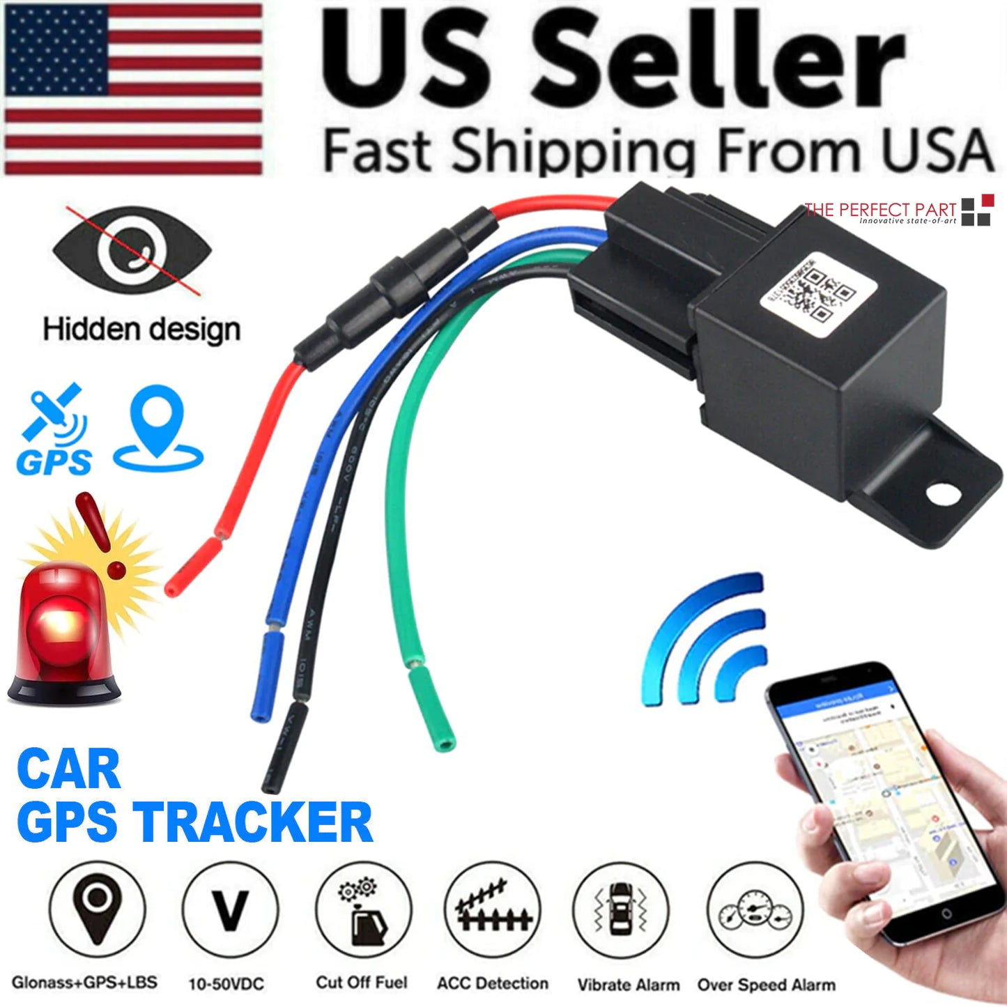 GPS Tracker Real-Time Tracking Locator Device GPRS GSM Car/Motorcycle Anti Theft by Anti Spier