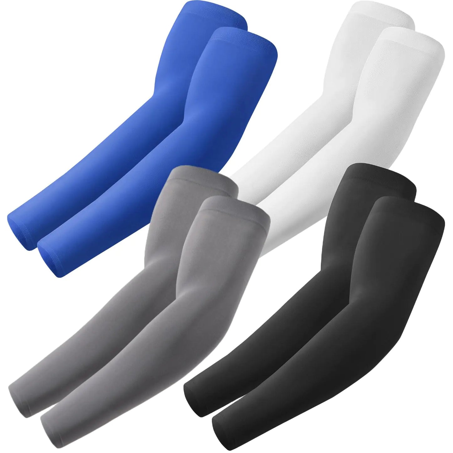 Arm Sleeves, Cooling UV Sun Protection Sports Compression for Men/Women 4 Pairs by Anti Spier
