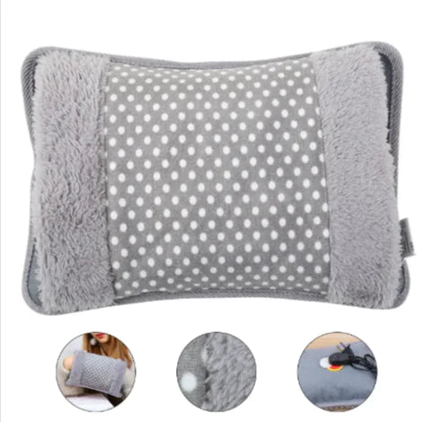 Rechargeable Winter Hot Water Bottle with Velvet Cover – Double Hand Warmth by Anti Spier