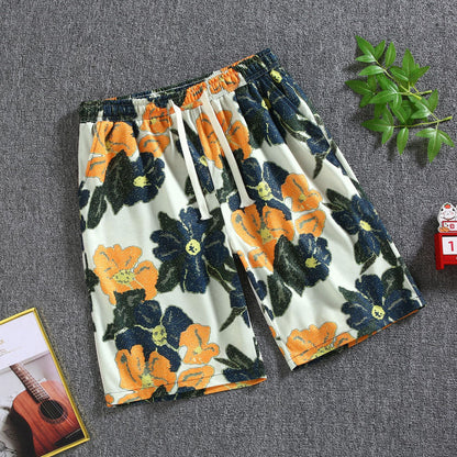 Quarter pants Men's summer beach pants Men's casual running shorts Men's 5 straight leg pants trend by Hypersku