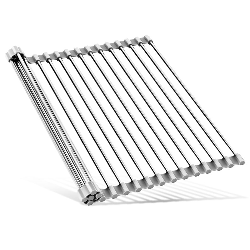 Drainer Rack 18L Large Silicone Water Filter Shelf, Kitchen Sink, Shelf, Sink Roller Shutter, Foldable Drain Shelf by Anti Spier