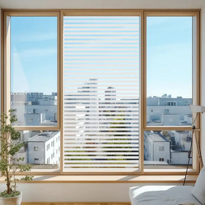Static Cling Window Film - Frosted 3D Decorative Vinyl by Anti Spier