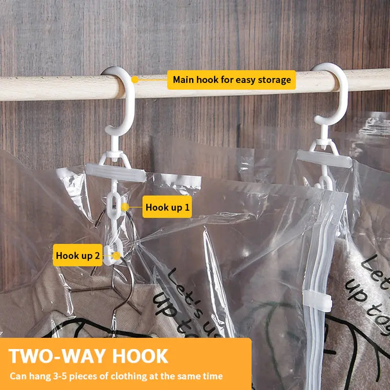 Closet Hanging Organizer Vacuum Bag by Anti Spier