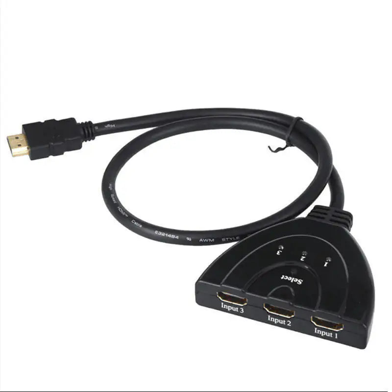3 Port HDMI Splitter Cable 1080/4K Switch Switcher HUB Adapter for HDTV PS4 Xbox by Anti Spier