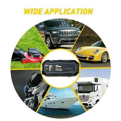 1500mAh Automatic Smart Battery Charger 12V Portable Car Auto Trickle Maintainer by Anti Spier