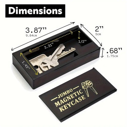 1pc Jumbo Magnetic Keycase - Durable, Secure Spare Key Holder for Cars, RVs, Boats, Homes & Airbnb - Emergency Situations by Anti Spier