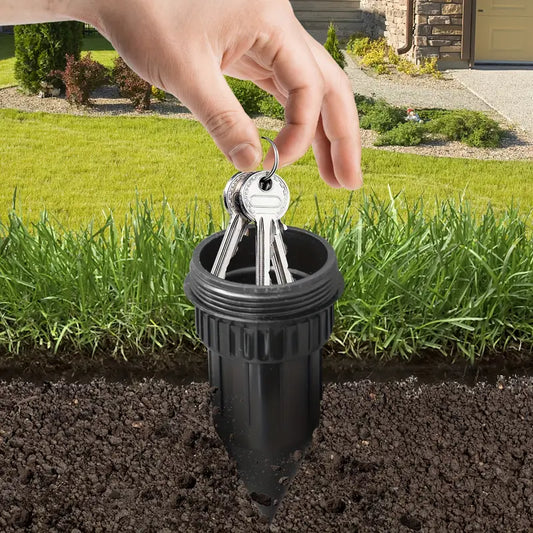 A Sprinkler Key Hiding Device, Realistic Key Hiding Box, Waterproof Key Safe for Outdoor Gardens And Lawns, Easily Insertable Underground in Garden Grass, Resistant to Water And Corrosion by Anti Spier