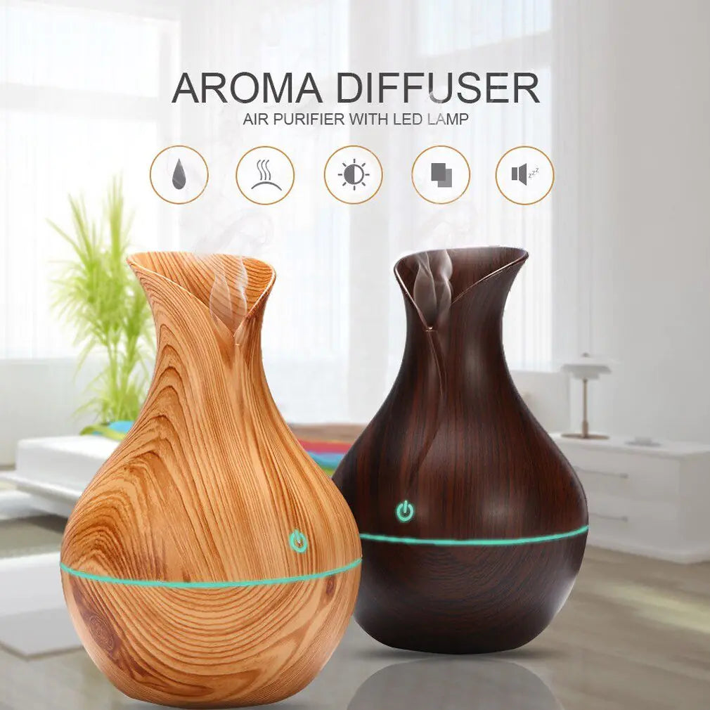 LED Ultrasonic Aromatherapy Essential Oil Diffuser by Anti Spier