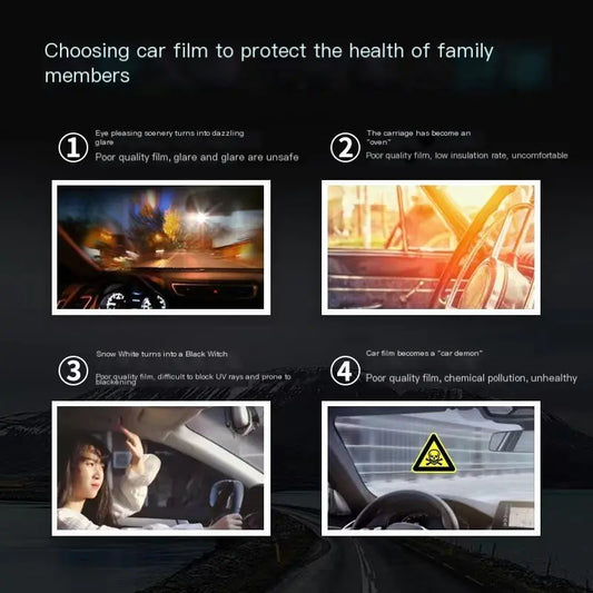 Automotive Window Film with High Heat Resistance and UV Protection by Anti Spier