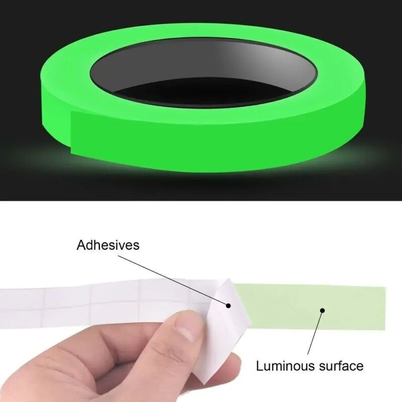 2PC Luminous Tape Self Adhesive Glow In The Dark Wall Sticker Fluorescent Light by Anti Spier