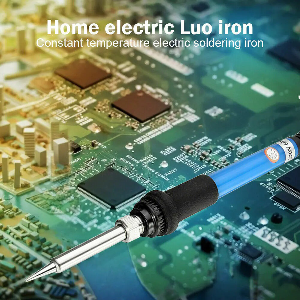 60W Soldering Iron Digital LCD Electric Welding Tools Solder Wire Tweezers Hand by Anti Spier