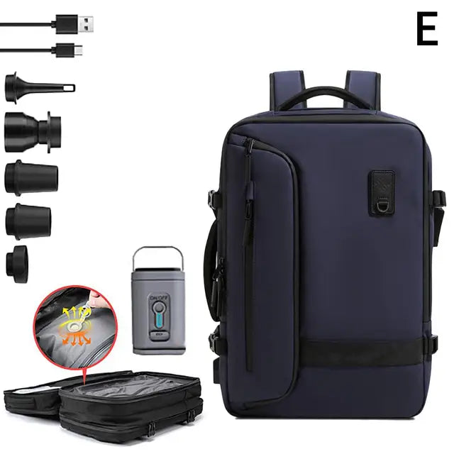 Multi-Functional Expandable Backpack with Vacuum Storage by Anti Spier