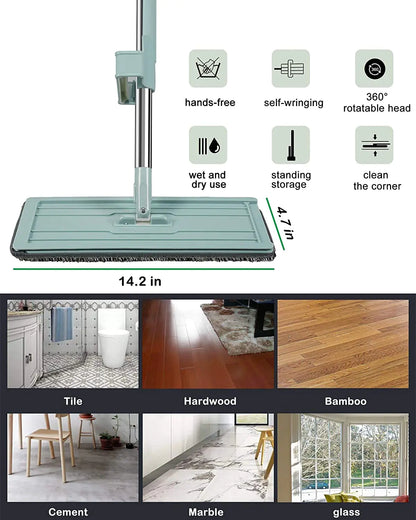 360 Hands-Free Microfiber Floor Mop by Anti Spier