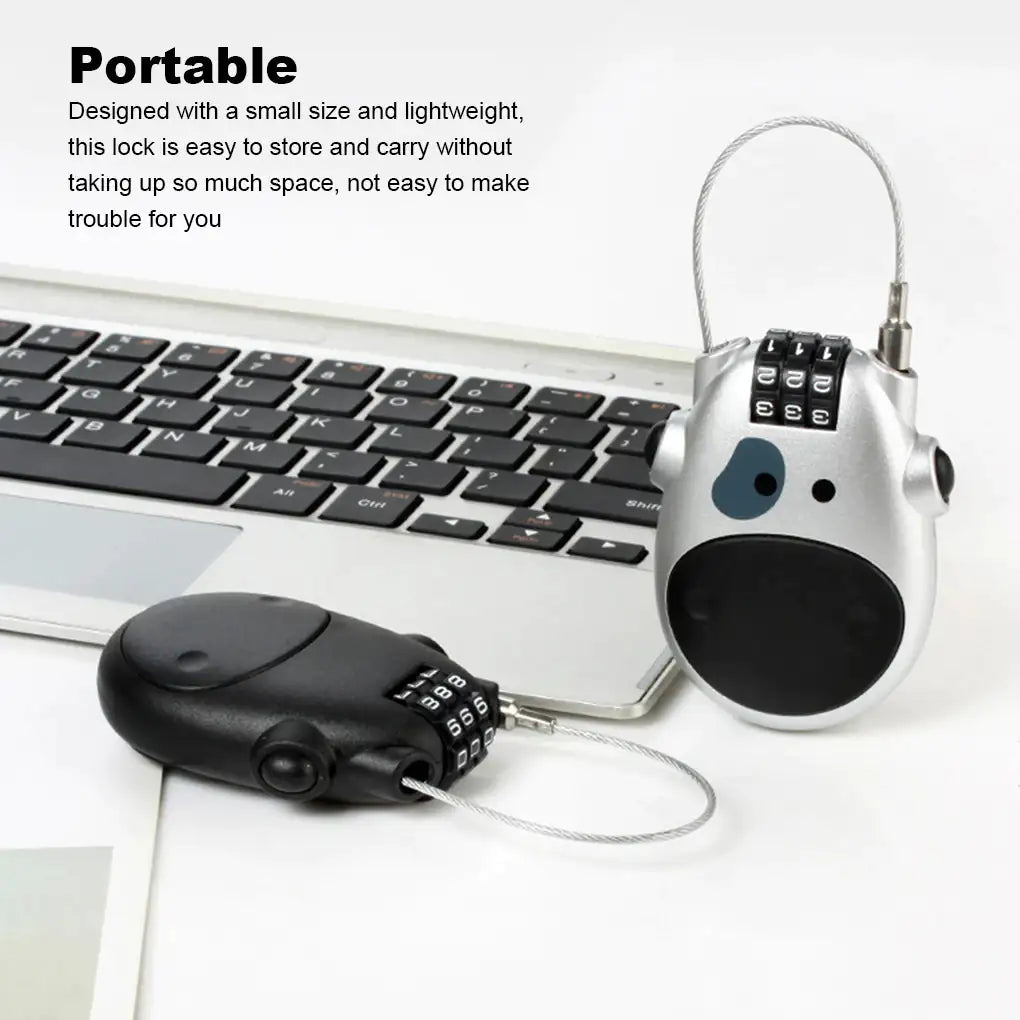 Adjustable Cable Security Combination Lock by Anti Spier