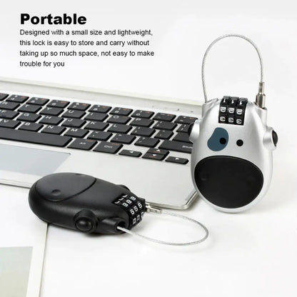 Adjustable Cable Security Combination Lock by Anti Spier