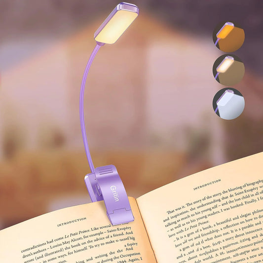 Minimalist LED Rechargeable Book Light by Anti Spier