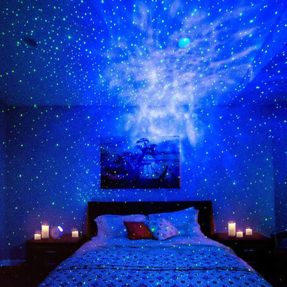 Alexa Compatible Laser Projector w/LED Nebula Cloud for Game Rooms, Home Theater, or Night Light Ambiance by Anti Spier