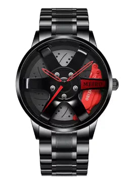 New Fashion Casual Car Wheel Hub Caliper Design Watches Men by Anti Spier
