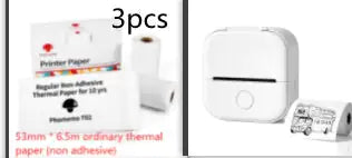Portable Mini Thermal Label Printer Home Photo Printer Student Wrong Question Printer Bluetooth Mini Label Printer Price Tag by Anti Spier