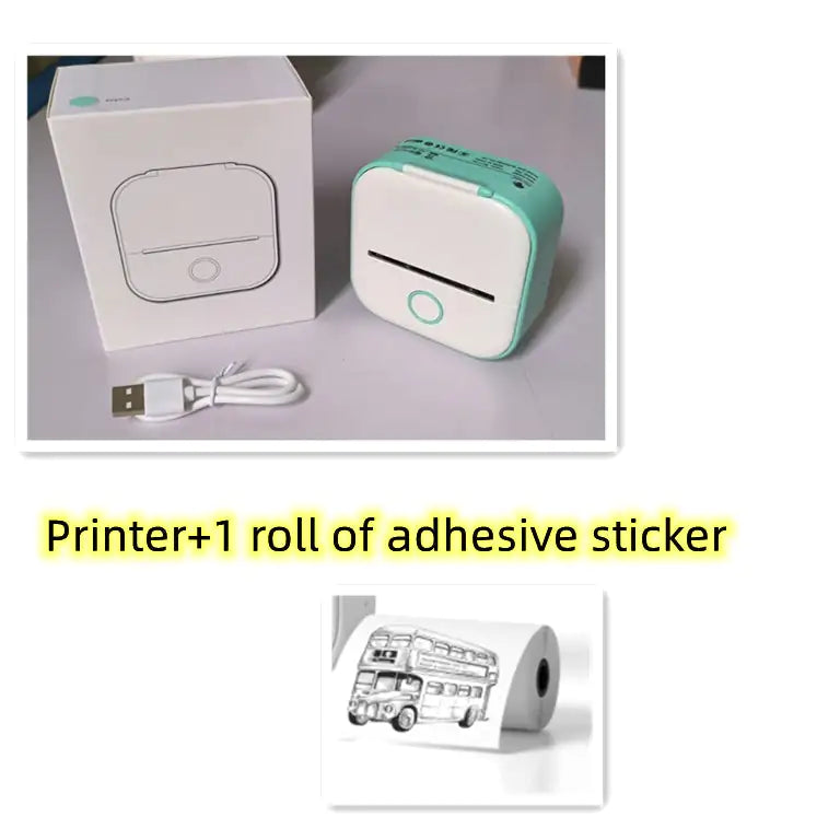 Portable Mini Thermal Label Printer Home Photo Printer Student Wrong Question Printer Bluetooth Mini Label Printer Price Tag by Anti Spier
