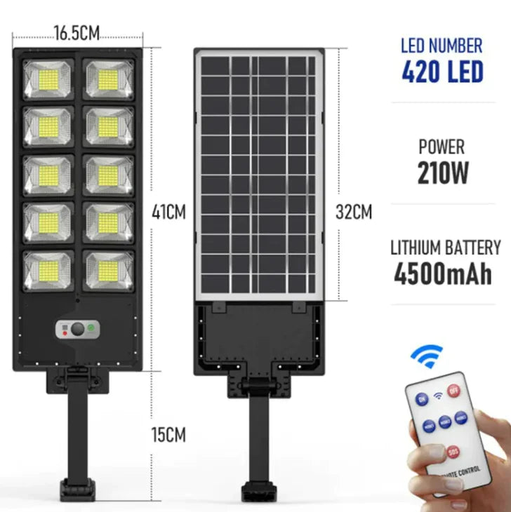 New Solar Double Row Street Light by Anti Spier
