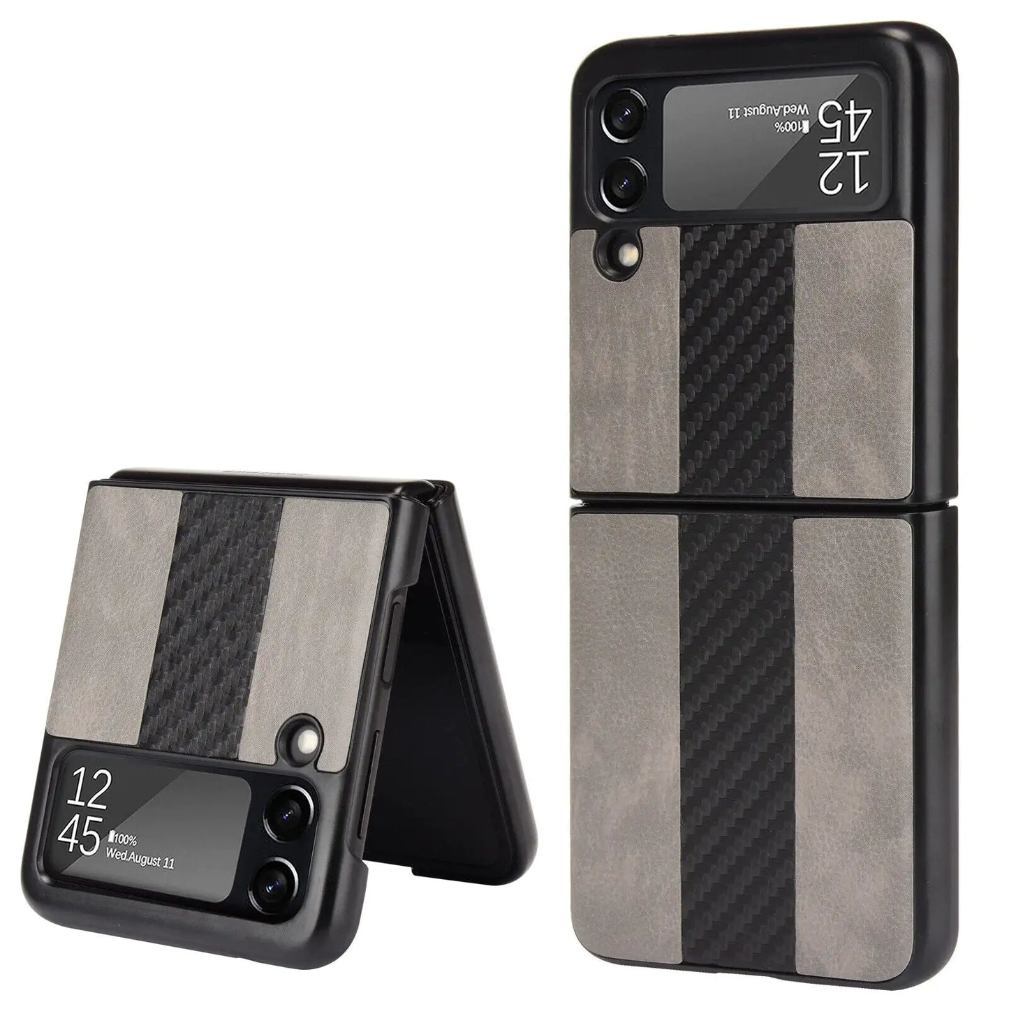 For Samsung Galaxy Z Flip 3 5G Slim Folding Leather Shockproof Phone Case Cover by Anti Spier
