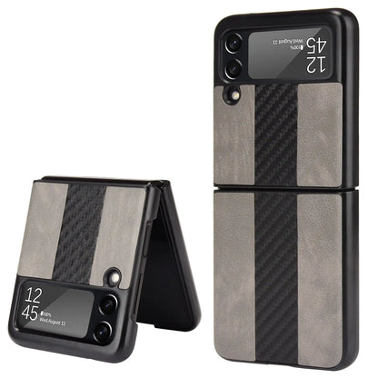 For Samsung Galaxy Z Flip 3 5G Slim Folding Leather Shockproof Phone Case Cover by Anti Spier
