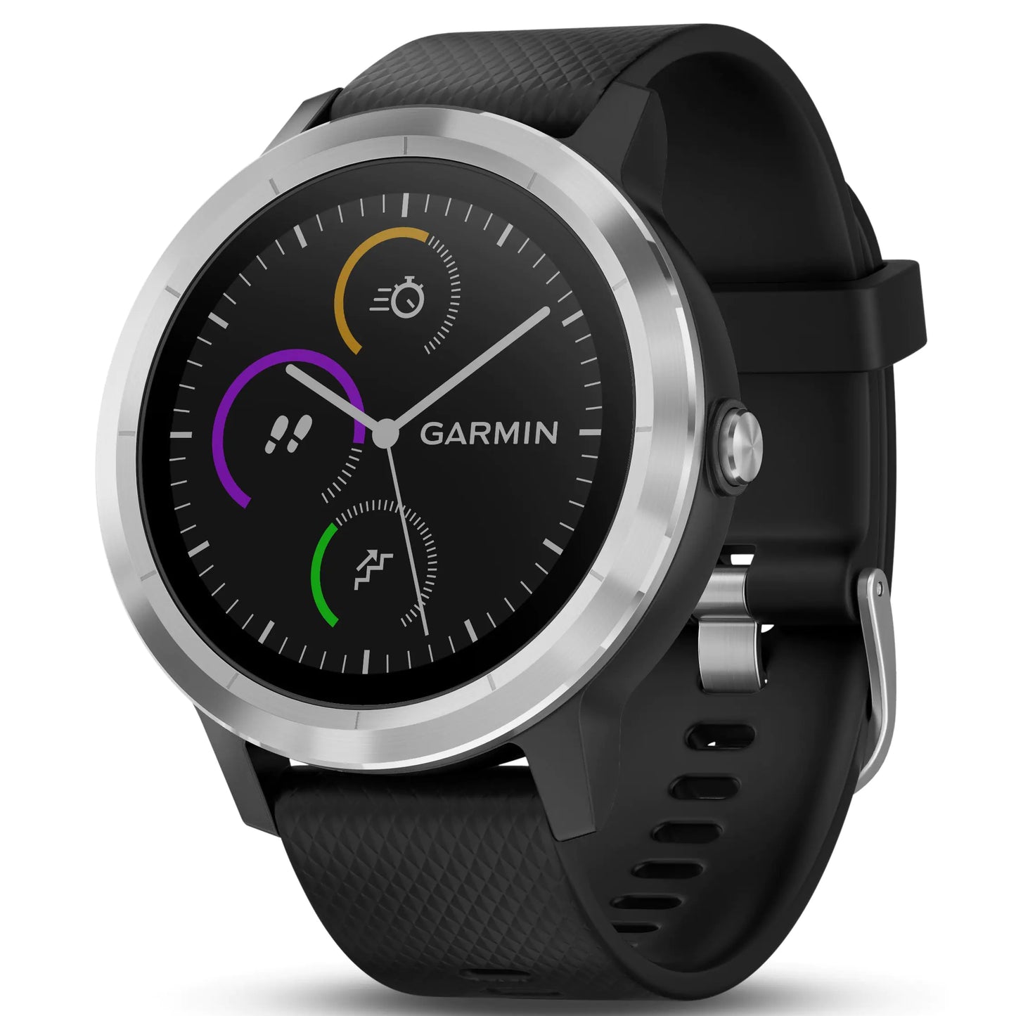Garmin 010-01769-01 Vivoactive 3 GPS Smartwatch with Contactless Payments and Built-In Sports Apps Black with Silver Hardware by Anti Spier