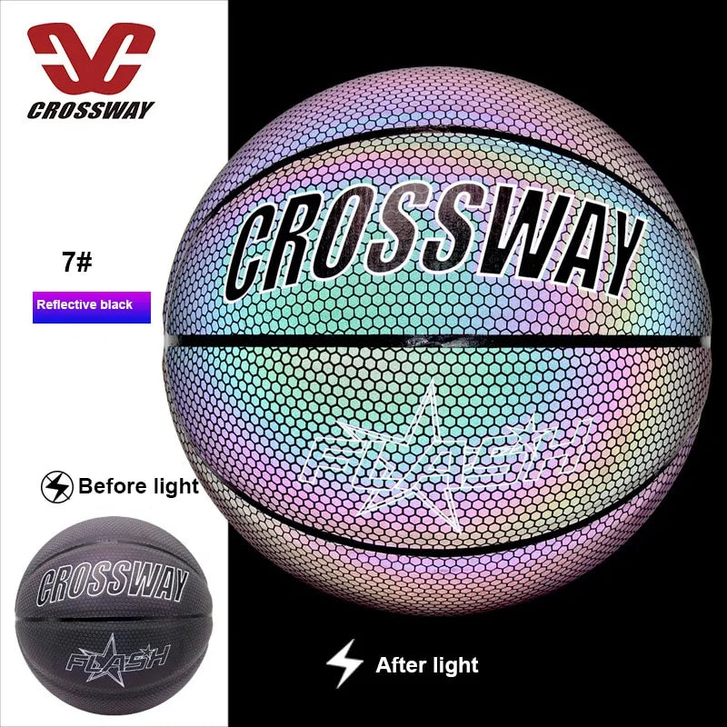 Holographic Reflective Wear-Resistant Luminous Basketball by Anti Spier