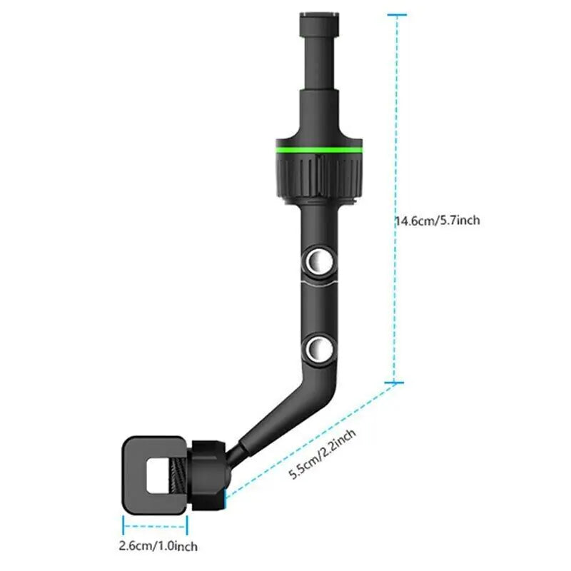360° Car Rearview Mirror Rotation Adjustable Phone Holder Mount Multifunction by Anti Spier