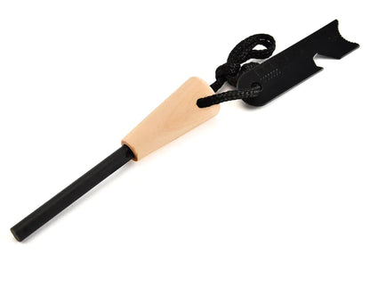 Wooden Handle Fire Starter Tool for Survival by Anti Spier