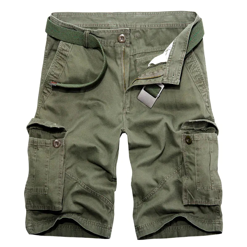 Plus Size Men's Multi Pocket Cargo Shorts by Anti Spier