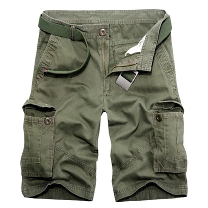 Plus Size Men's Multi Pocket Cargo Shorts by Anti Spier