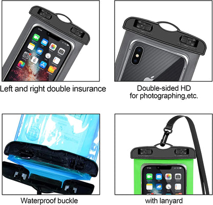 3 Pack Waterproof Floating Cell Phone Pouch Dry Bag Case Cover For Phone Samsung by Anti Spier