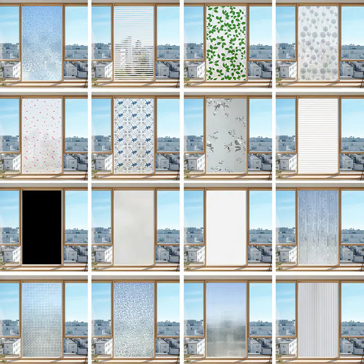 Static Cling Window Film - Frosted 3D Decorative Vinyl by Anti Spier