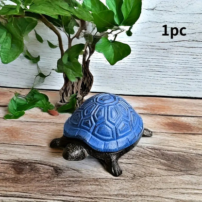 Heavy-Duty Cast Iron Turtle Key Box with Flip-Top Lid - Hidden Key Hider for Door, Garden, Patio - Spare Key Storage - Indoor/Outdoor - Home, Office, Cabin - Outdoor Concealment, Durable, Unique Organizer by Anti Spier