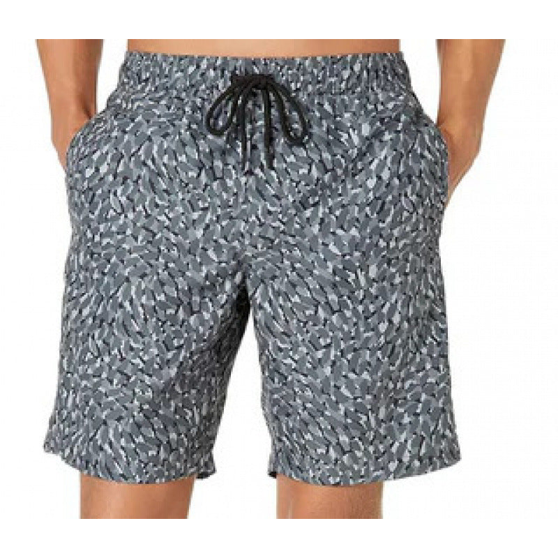 Beach pants men's large size quick dry loose thin men's shorts sports casual flower pants by Hypersku