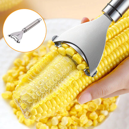 2x Corn Cob Peeler Stainless Steel Thresher Stripper Remover Kitchen Cutter Tool by Anti Spier