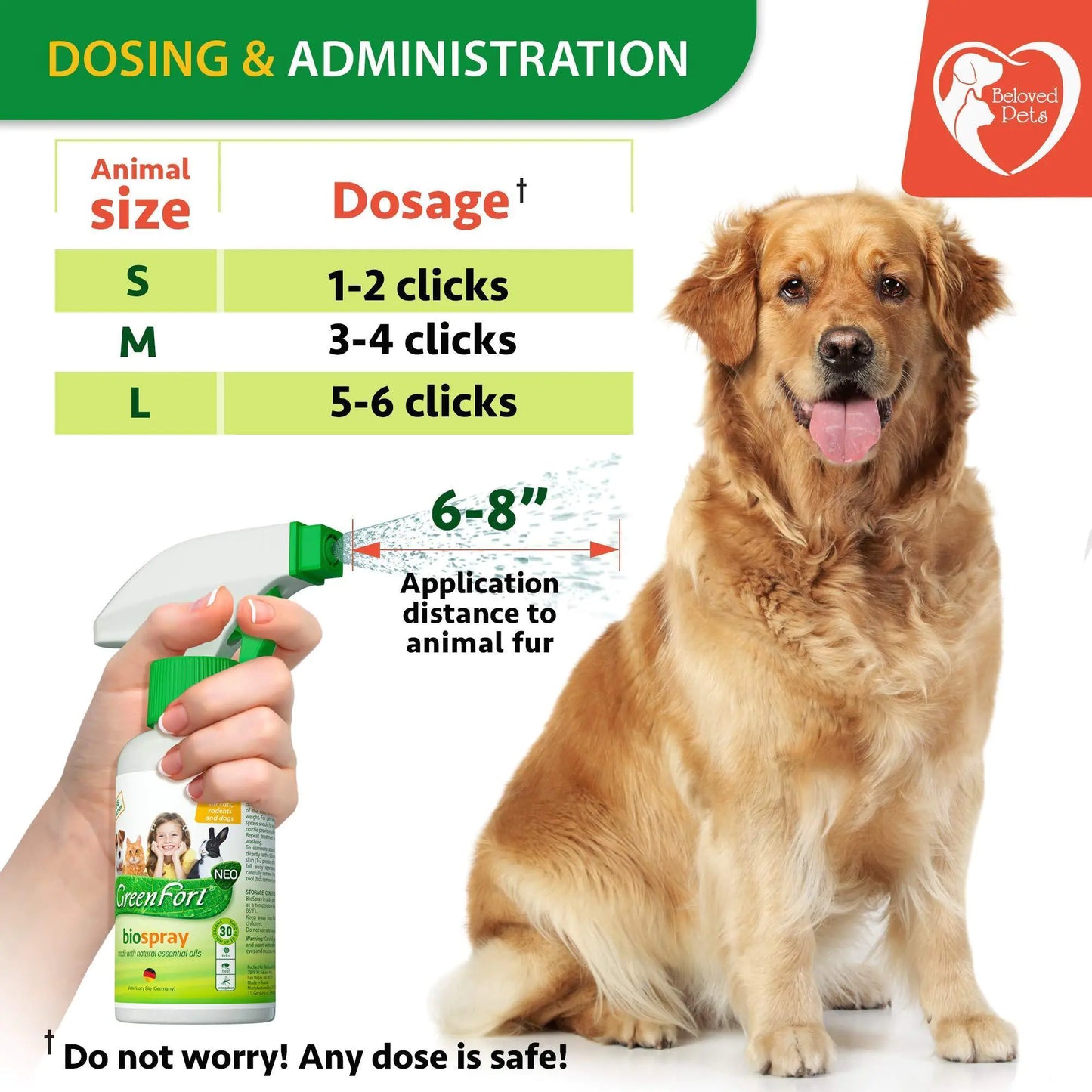 Natural Flea and Tick Home Spray for Dogs Cats & Ferret Mosquito Bug by Anti Spier