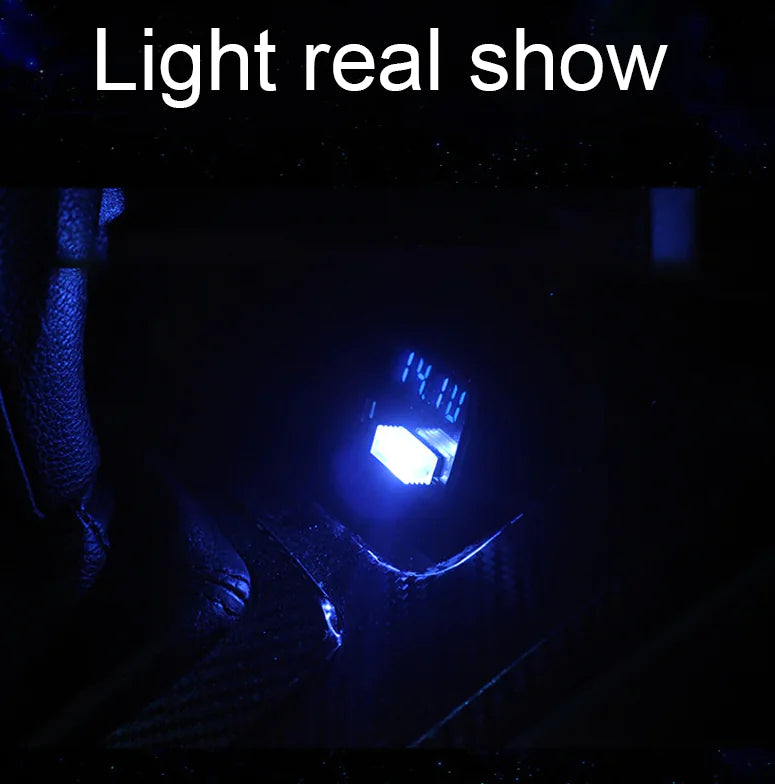 3x Mini Blue LED USB Car Interior Light Neon Atmosphere Ambient Lamp Accessories by Anti Spier