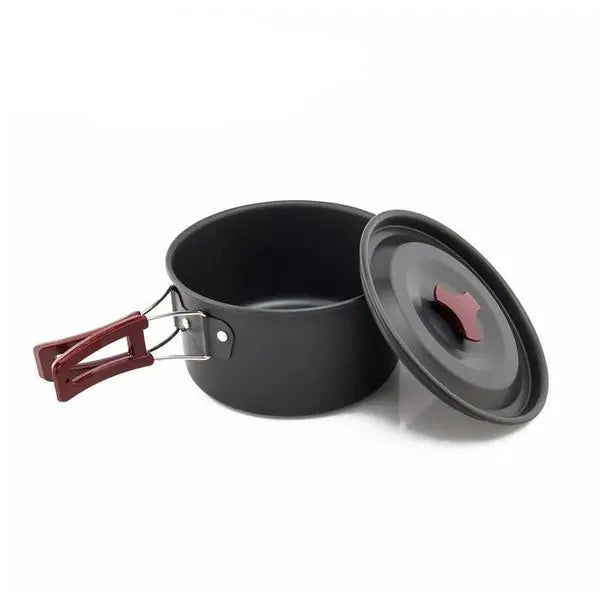 Camping Cookware Set for 2-3 People, Aluminum Alloy by Anti Spier