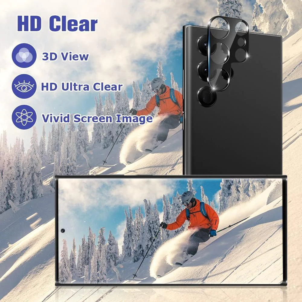 Tempered Glass Screen Protector Lens Hydrogel For Samsung S23 S22 Ultra Plus USA by Anti Spier