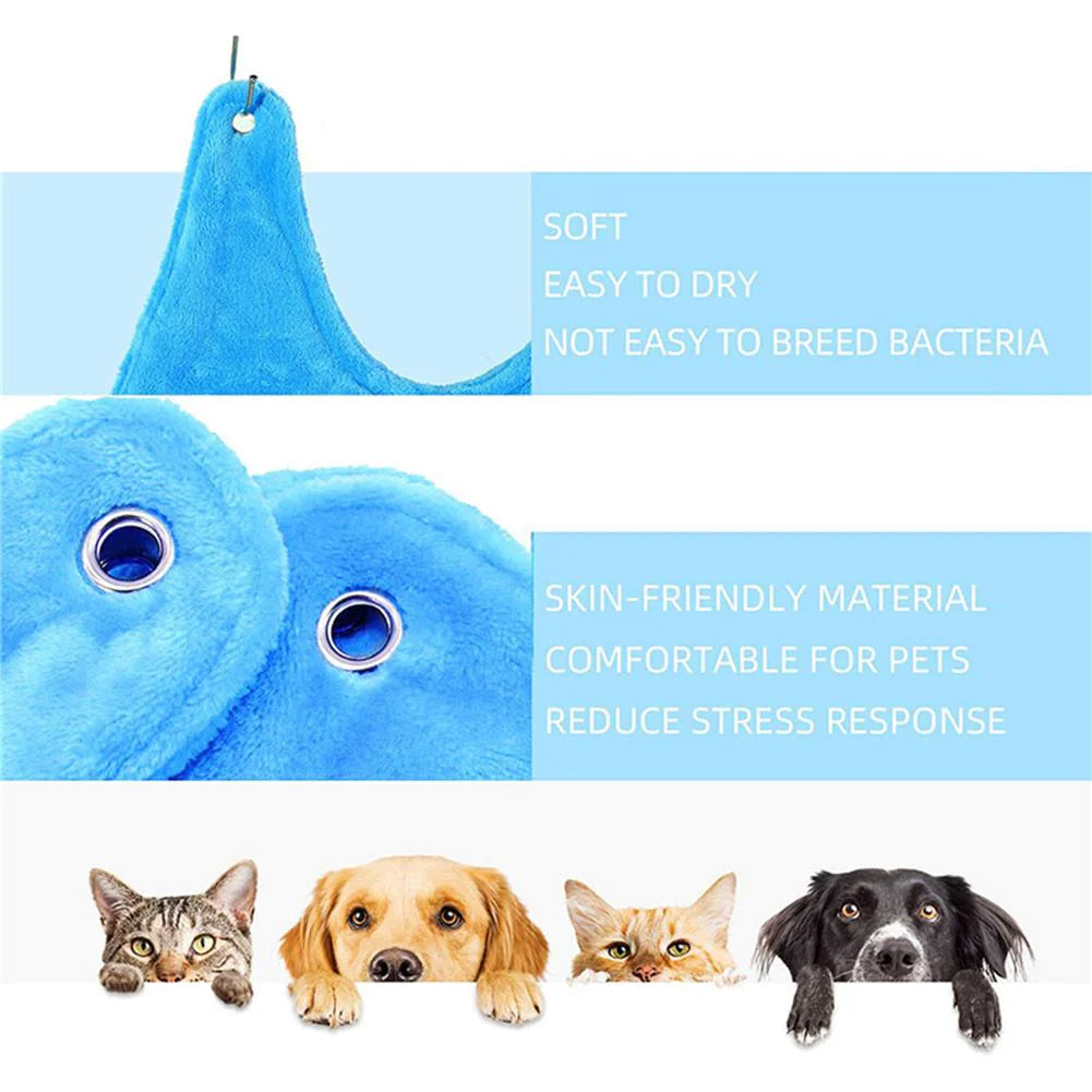 Portable Pet Dog Cat Grooming Hanging Hammock Harness Breathable Groom Helper US by Anti Spier