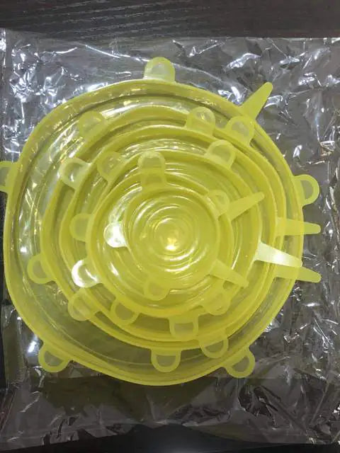 Silicone Stretch Lids Reusable Airtight Food Wrap Covers by Anti Spier