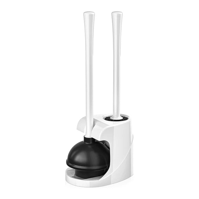 2-In-1 Heavy Duty Toilet Plunger Set by Anti Spier
