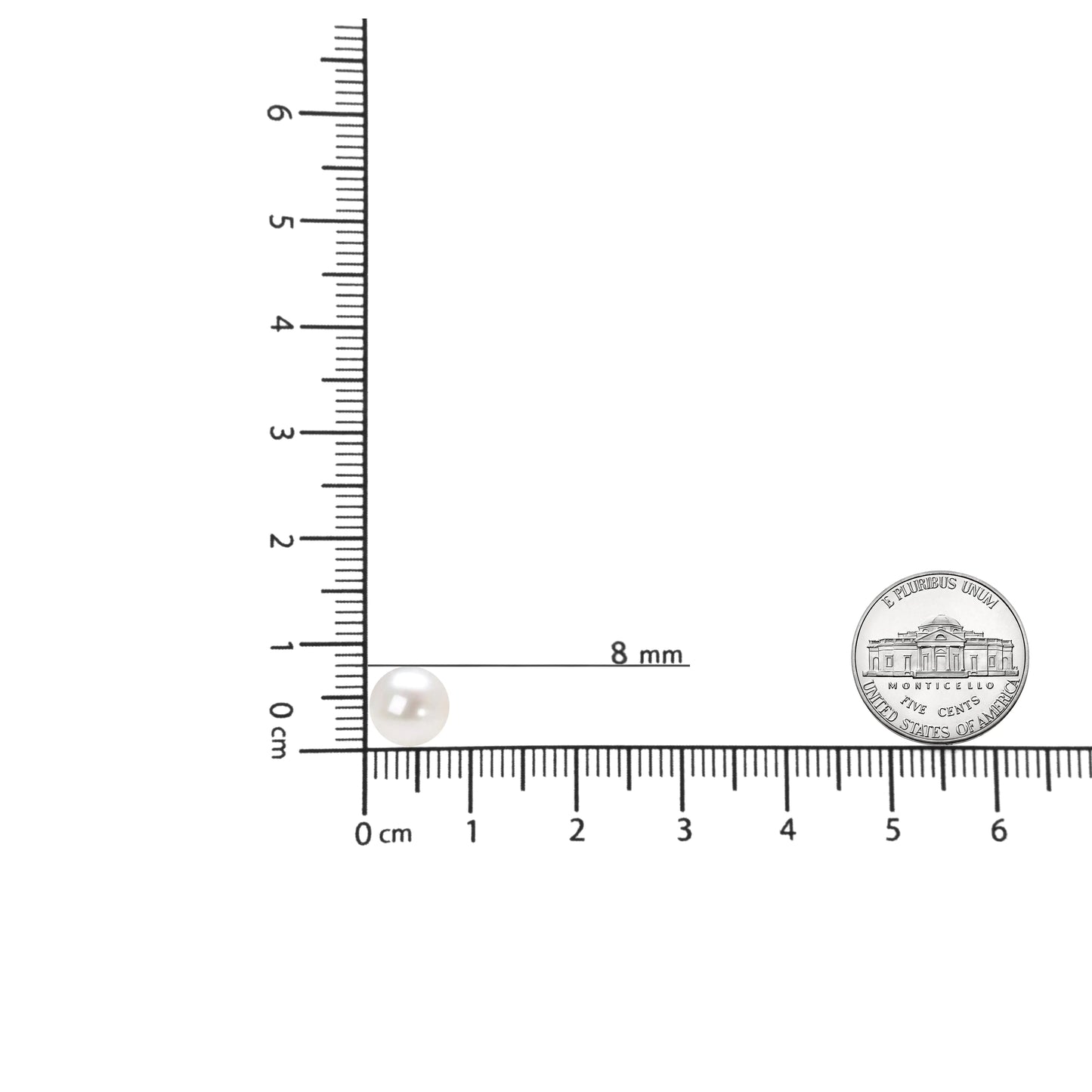 14K Gold Round White Saltwater Akoya Cultured Pearl Stud Earrings AAA+ Quality - Choice of MM Size by Anti Spier