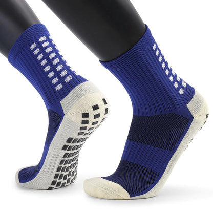 3 Pair Sport Socks Anti Slip W/ Grip Soccer Men Football Basketball Sock Premium by Anti Spier
