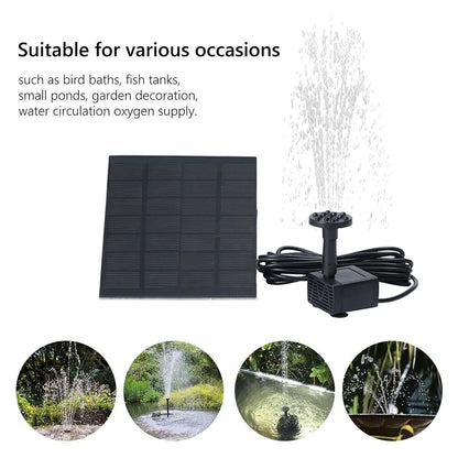 Solar Power Fountain Submersible Floating Water Pump Bird Bath Pond Garden Pool by Anti Spier