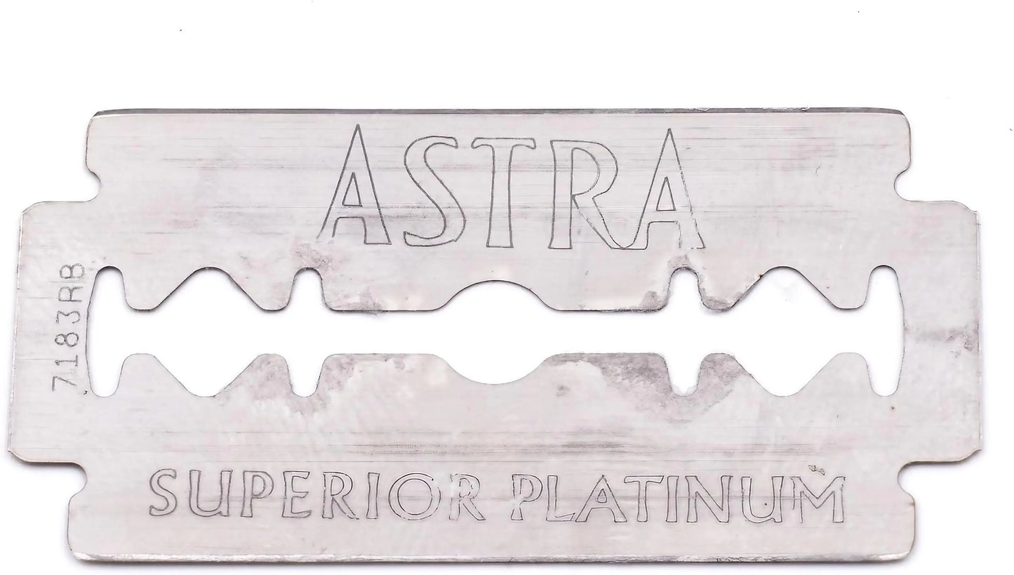 Astra Platinum Double Edge Safety Razor Blades,100 Blades (20 x 5) 100 Count (Pack of 1) by Anti Spier